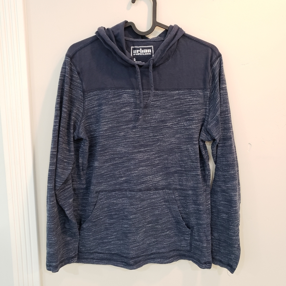 Urban pipeline Men's size Small, long sleeve hooded tee